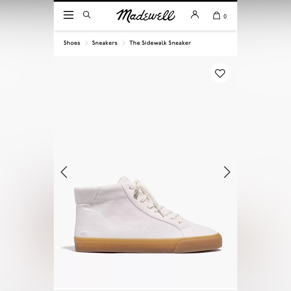 Madewell Sidewalk High-top Sneakers in Recycled Canvas - Picture 6 of 6